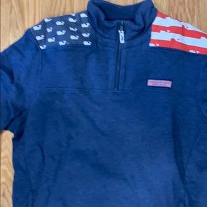 Vineyard vines men’s red white and blue shep shirt